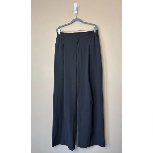 ALO High-Waist Pursuit Trouser Black Size Medium Long - Picture 2 of 12